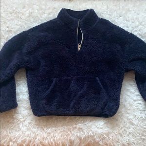 Navy teddy bear coat size 7/8